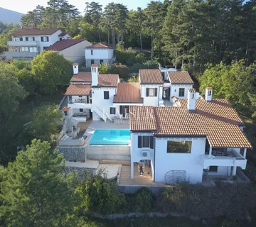 Opatijska rivijera, vila s bazenom i panoramskim pogledom na more - Veprinac, Opatija