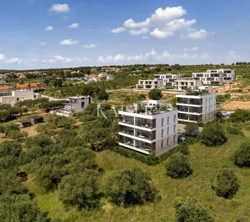 Zadar, Sveti Filip i Jakov – Zgrada 1, Stan A1 s 2 spavaće sobe, privatnim vrtom i pogledom na more (151,86 m²)
