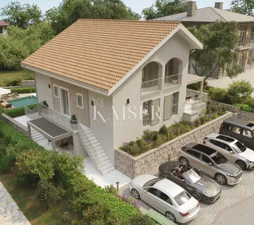 Otok Krk, Malinska- stan 46m2 s bazenom i pogledom na more - Malinska, Malinska-Dubašnica