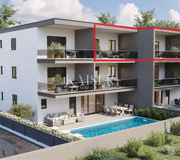 Istra, Novigrad - dvosoban stan sa dnevnim boravkom, 66m2, drugi kat sa prekrasnim pogledom - cover