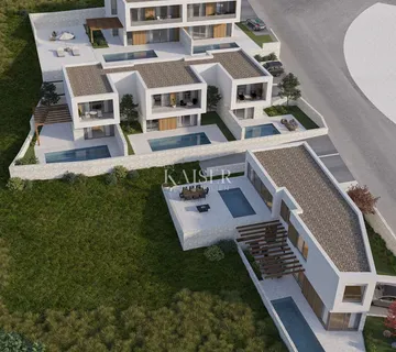 Crikvenica- dvojna kuća 100m2 s bazenom i pogledom na more - cover