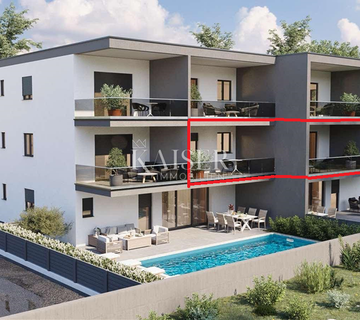 Istra, Novigrad - dvosoban stan sa dnevnim boravkom, 66m2; prvi kat - cover