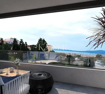 Elegantan penthouse s tri spavaće sobe, garažom i otvorenim pogledom na more, Brodarica – Šibenik - cover