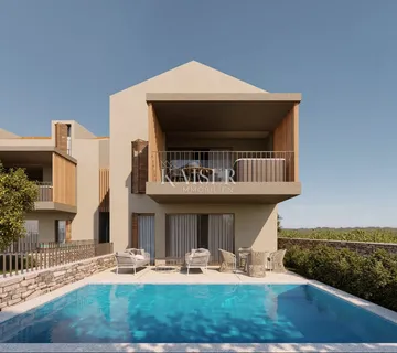 Istra - Višnjan, građevinsko zemljište sa projektom za stanove pogled more - cover