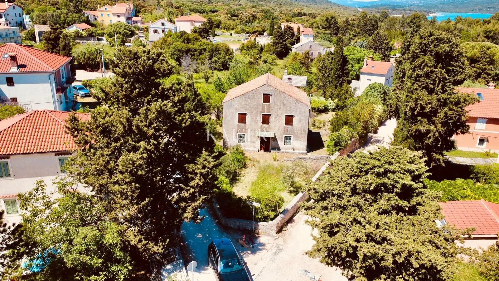 Nerezine, otok Lošinj - kamena kuća s pogledom na more - cover