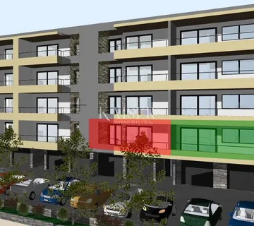 Makarska - Prostrani trosobni stan s velikom lođom u novogradnji 800m od mora - cover