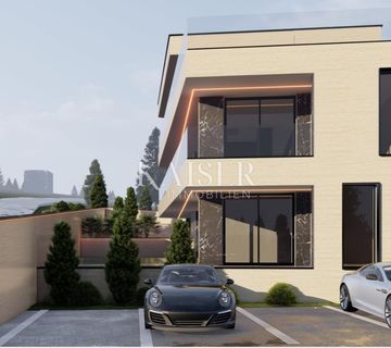 Otok Krk, Vrbnik- Građevinsko zemljište s idejnim projektom zgrade sa 4 stana s bazenima - cover