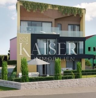 Otok Krk, Krk - dvoetažni stan u izgradnji s pogledom na more 79 m2 - cover