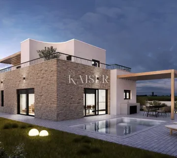 Vodice-Moderna dvoetažna vila s garažom i prostranim terasama - cover