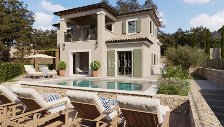 Otok Krk, mediteranska vila s bazenom i pogledom na more - cover