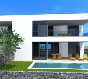 Otok Krk, Malinska - dvojna kuća sa bazenom 180m2 - cover