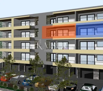 Makarska - Komforan dvosoban stan s velikom lođom u novogradnj 800m od mora - cover