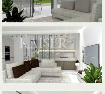 Krk - 2S+DB 90 m2 , prizemlje s okućnicom 100 m2 - pogled na more - cover