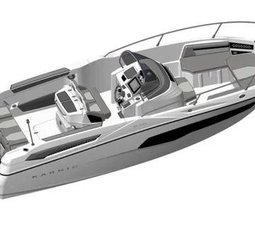 KARNIC 7.85 m (SL701) - otvoreni pramac/KABINA u konzoli, model 2024 - Makarska