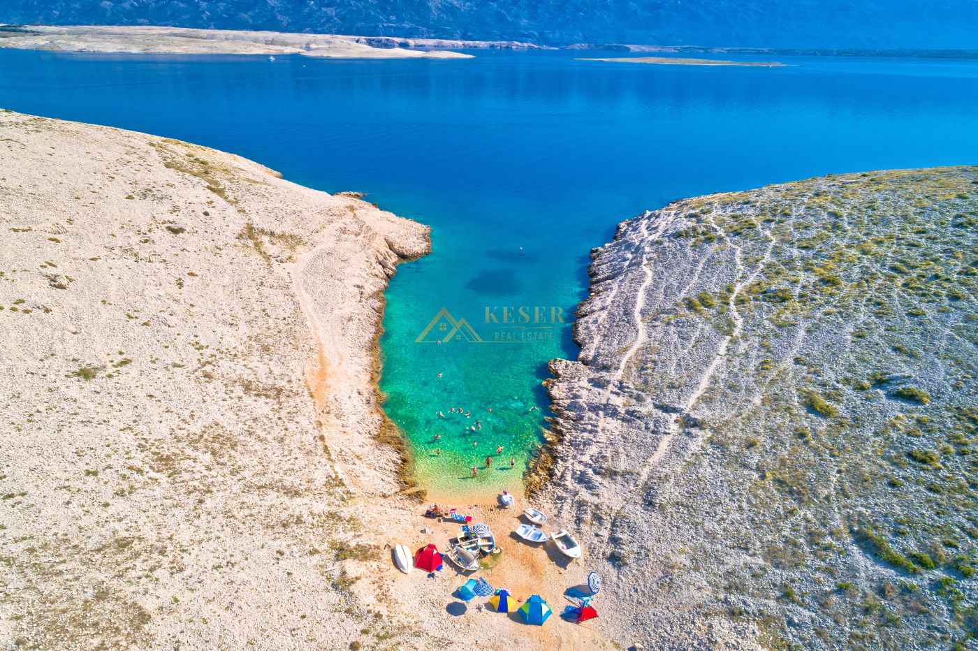 DALMACIJA, VRSI, DRUGI RED IZNAD PLAŽE DUBOKA DRAGA - cover