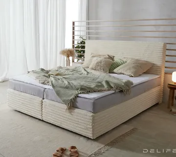 Box spring krevet Dream Well s madracem i nadmadracem, materijal: Pliš - cover
