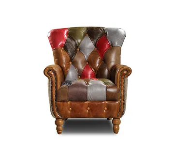 Chesterfield Harris Tweed fotelja Azalea Patchwork - cover