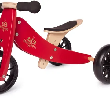 Kinderfeets drvena dječja guralica Tiny Tot 2u1 Cherry Red - cover