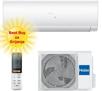 HAIER KLIMA UREĐAJ 3,5kW AS35S2SF1FA-WH/1U35S2SM1FA - Flexis Plus, za prostor do 35m2, A+++ energetska klasa - Zagreb