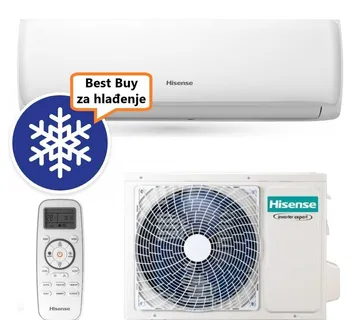 HISENSE KLIMA UREĐAJ 5,0kW CD50XS1F - Eco Smart Inverter +, za prostor do 50m2, A++ energetska klasa, R-32 - Zagreb