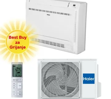 HAIER KLIMA UREĐAJ 3,4kW AF35S2SD1FA/1U35S2SM1FA - Podna/Parapetna, za prostor do 35m2, A++ energetska klasa - Zagreb
