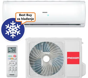 MAXON ECO KLIMA UREĐAJ 3,5kW MXI-12HE013i - Wi-Fi, za prostor do 35m2, A++ energetska klasa - Zagreb