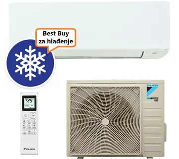 DAIKIN KLIMA UREĐAJ 6,23 kW - FTXC60E/RXC60E - Sensira, za prostor do 60m2, A++ energetska klasa, R-32 - Zagreb