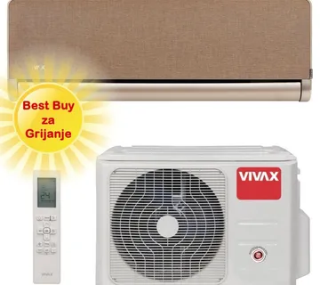 Vivax klima uređaj 3,52kW ACP-12CH35AEHI - H+ design, zlatna, za prostor do 35m2, A+++ energetska klasa - Zagreb