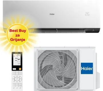 HAIER KLIMA UREĐAJ 3,5kW AS35XCHHRA-NR/1U35KEHFRA-NR- Expert Nordic, za prostor do 35m2, A+++ energetska klasa - Zagreb