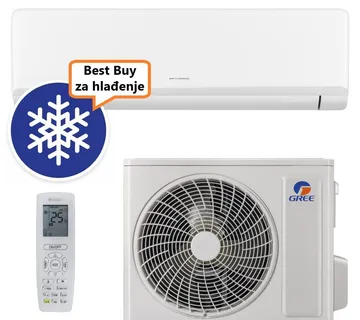GREE KLIMA UREĐAJ 2,5kW: GWH09AWAXB - Cosmo Economical, za prostor do 25m2, R32, A++ energetska klasa - Zagreb