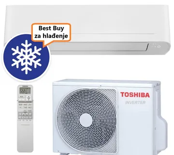TOSHIBA KLIMA UREĐAJ 5,0kW RAS-B24E2KVG-E/RAS-24E2AVG-E - Seiya, do 50m2, A++, R32 - Zagreb