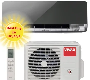 Vivax klima uređaj 5,25kW ACP-18CH50AEHI - H+ design , siva mirror, za prostor do 50m2, A++ energetska klasa - Zagreb