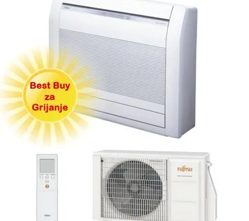 FUJITSU KLIMA UREĐAJ 2,5kW AGEG09KVCA/AOEG09KVCA - Podna/parapetna, za 30m2, A++ energetska klasa - Zagreb