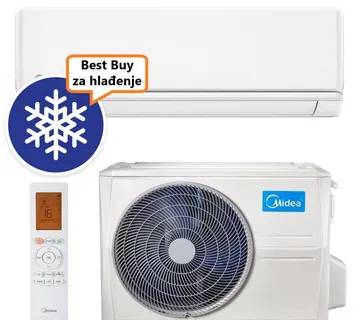 MIDEA KLIMA UREĐAJ MSAGBU-12HRFNX / MOX102-12HFN8 - XTREME SAVE INVERTER, za prostor do 35m2, A++ energetska klasa - Zagreb