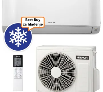 HITACHI KLIMA UREĐAJ 5,0 kW - RAK-DJ50RHAE/RAC-DJ50WHAE - AIRHOME 400, za prostor do 50m2, A++ energetska klasa, R-32 - Zagreb