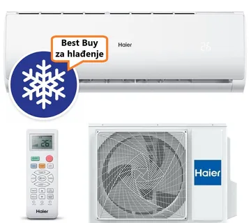 HAIER KLIMA UREĐAJ 3,2kW AS35TAMHRA-C/1U35YEFFRA-C - Tide Plus, za prostor do 35m2, A++ energetska klasa - Zagreb