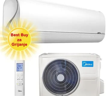 MIDEA KLIMA UREĐAJ 3,72kW MSFAAU-12HRFN8/ MSFAAU-12HRFN8 Breezeless, za prostor do 35m2, A+++ energetska klasa - Zagreb