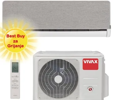 Vivax klima uređaj 3,52kW ACP-12CH35AEHI - H+ design, srebrena, za prostor do 35m2, A+++ energetska klasa - Zagreb
