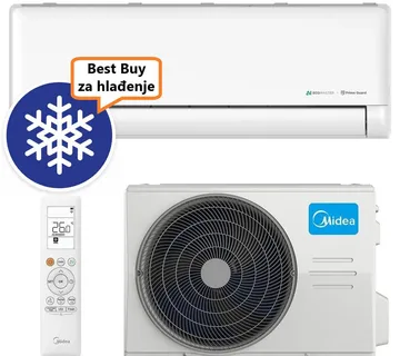 MIDEA KLIMA UREĐAJ 3,5kW EF-12RD1H-I/ MX1-12RD1H-O Solunar, za prostor do 35m2, A++ energetska klasa - Zagreb