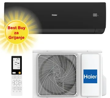 HAIER KLIMA UREĐAJ 3,5kW AS35SBBHRA-MB/1U35DEBFRA-SH - Serene, za prostor do 30m2, A+++ energetska klasa - Zagreb