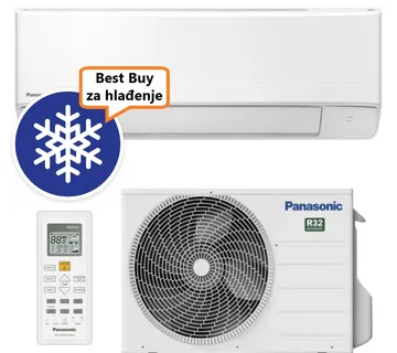 PANASONIC KLIMA UREĐAJ 3,4kW KIT-BZ35CKE - Standardni inverter, za prostor do 35m2, A++ energetska klasa, R-32 - Zagreb