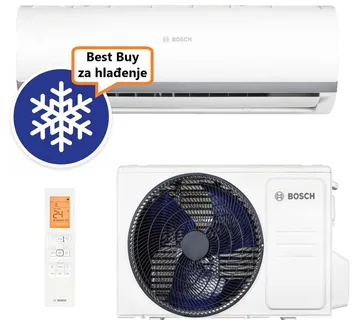 BOSCH KLIMA UREĐAJ 7,0kW CL2000-Set 70 WE, za prostor do ,70m2, A++ energetska klasa, R32 - Zagreb