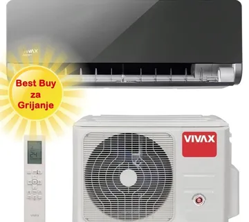 Vivax klima uređaj 3,52kW ACP-12CH35AEHI - H+ design, siva mirror, za prostor do 35m2, A+++ energetska klasa - Zagreb