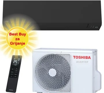 TOSHIBA KLIMA UREĐAJ 2,5kW RAS-B10G3KVSGB-E/RAS-10J2AVSG-E - Shorai Edge, za 25m2, A+++, R32 - Zagreb