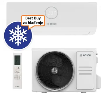 BOSCH KLIMA UREĐAJ 5,3kW CL3000i-Set 53 WE, za prostor do 50m2, A++ energetska klasa, R32 - Zagreb