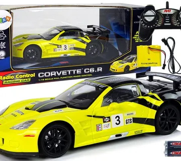 Auto na daljinsko upravljanje 1:18 Corvette C6.R - žuti - cover