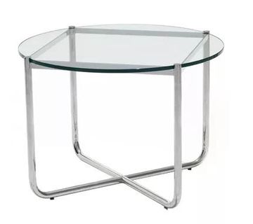 Knoll International MR Table okrugli stakleni stol, stakleni, 72x52 cm - cover