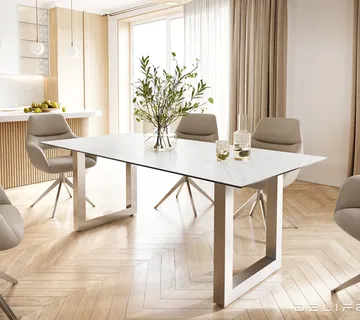 Blagovaonski stol Edge 200x100,Materijal:Keramika Laminam Statuarietto - cover