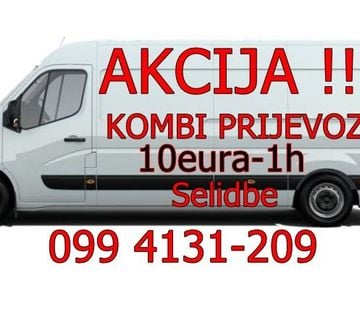 HITNI KOMBI PRIJEVOZ I DOSTAVE ZAGREB,NAJPOVOLJNIJE 099/4131-209 - cover