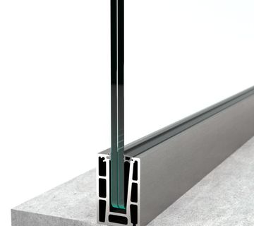 Kontinuirana aluminijska vodilica za staklene ograde BV 4500 - cover